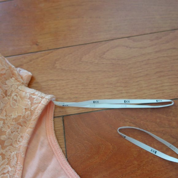 Forever 21 XXI Peach Lace Overlay Cinderella Elegant Cocktail Dress Size Small - Picture 7 of 16